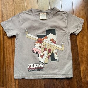 Gray Texas Longhorns Graphic T-Shirt Size YXS (4-5 yrs)